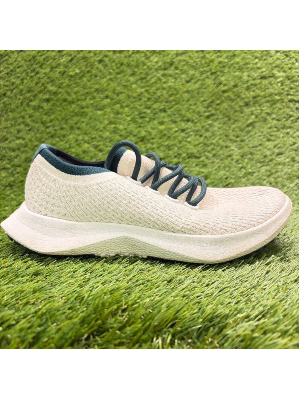 Allbirds Tree Dasher 2 Womens Size 7 Twilight White Green Running Shoes Sneakers